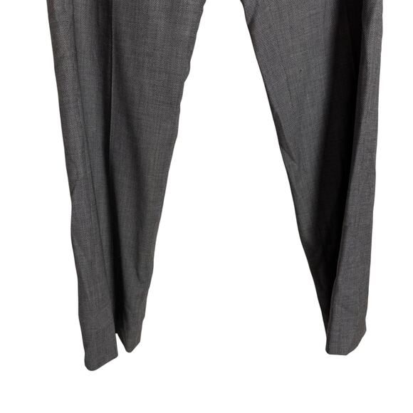 Lafayette 148 New York Gray Wool Office Straight Dress Slack Pants Size 10 - Picture 2 of 7